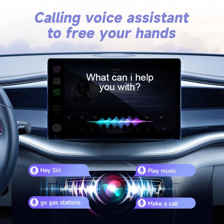 2 in 1 USB Wired to Wireless Car CarPlay / Android Auto Box Adapter(Black) - Bluetooth Adapters by buy2fix | Online Shopping UK | buy2fix