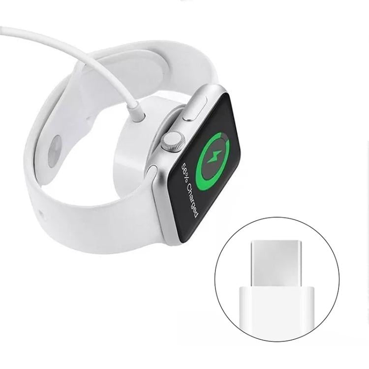 For Apple Watch Series xDfind Magnetic Fast Charger Charging Cable, Type-C Port, Length: 1m(White) - Charger / Holder by xDfind | Online Shopping UK | buy2fix