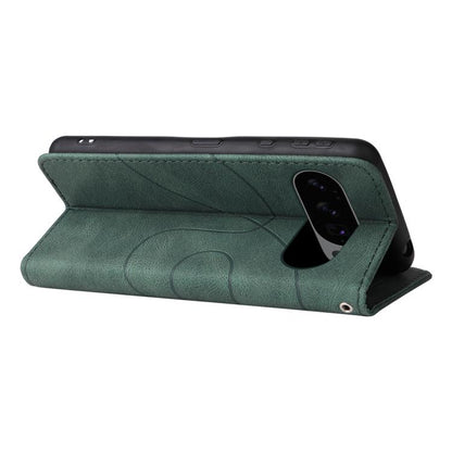 For Google Pixel 10 5G / 10 Pro 5G Global Dual-color Splicing Flip Leather Phone Case(Green) - Google Cases by buy2fix | Online Shopping UK | buy2fix