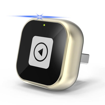 2 in 1 mini USB Wired to Wireless Car CarPlay / Android Auto Box Adapter(Gold) - Bluetooth Adapters by buy2fix | Online Shopping UK | buy2fix