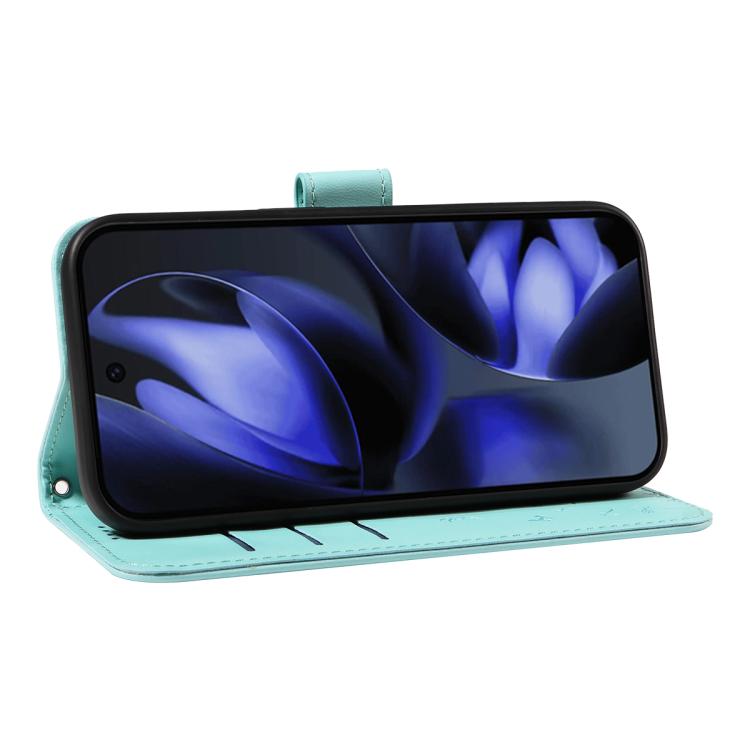 For Google Pixel 10 5G / 10 Pro 5G Global Dandelion Embossed Pattern Flip Leather Phone Case(Green) - Google Cases by buy2fix | Online Shopping UK | buy2fix