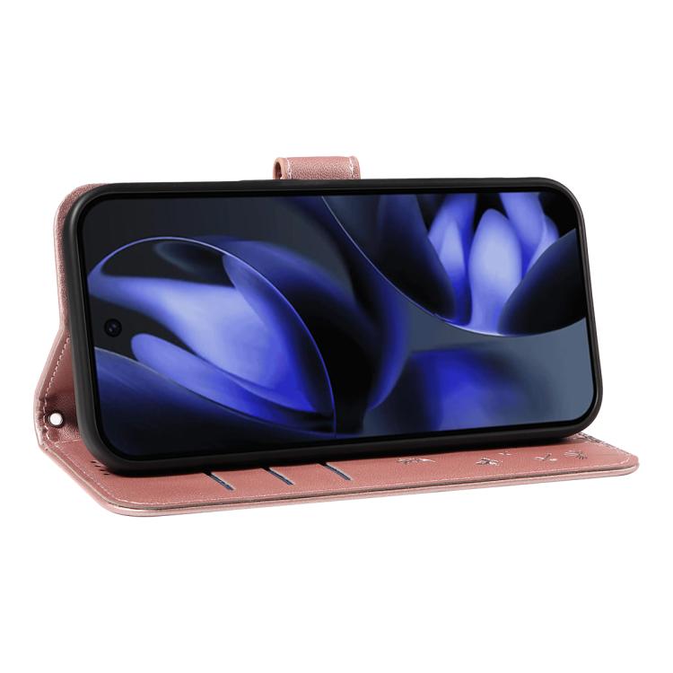 For Google Pixel 10 5G / 10 Pro 5G Global Dandelion Embossed Pattern Flip Leather Phone Case(Rose Gold) - Google Cases by buy2fix | Online Shopping UK | buy2fix