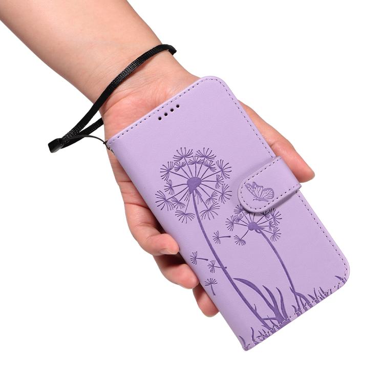 For Google Pixel 10 5G / 10 Pro 5G Global Dandelion Embossed Pattern Flip Leather Phone Case(Purple) - Google Cases by buy2fix | Online Shopping UK | buy2fix