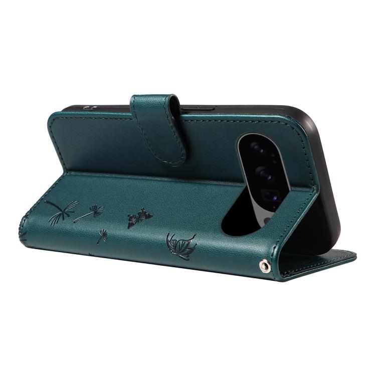 For Google Pixel 10 5G / 10 Pro 5G Global Dandelion Embossed Pattern Flip Leather Phone Case(Blue) - Google Cases by buy2fix | Online Shopping UK | buy2fix