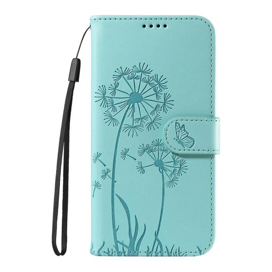For Google Pixel 10 Pro XL 5G Global Dandelion Embossed Pattern Flip Leather Phone Case(Green) - Google Cases by buy2fix | Online Shopping UK | buy2fix