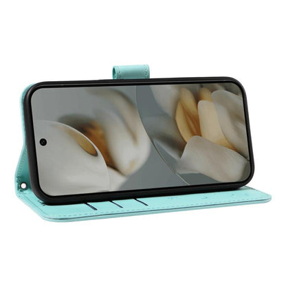 For Google Pixel 10 Pro XL 5G Global Dandelion Embossed Pattern Flip Leather Phone Case(Green) - Google Cases by buy2fix | Online Shopping UK | buy2fix