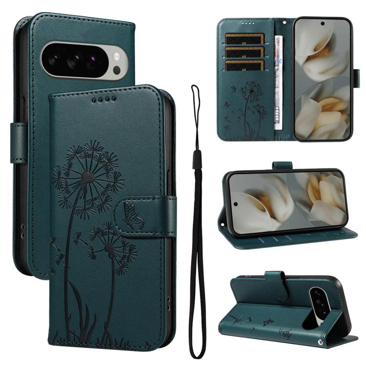 For Google Pixel 10 Pro XL 5G Global Dandelion Embossed Pattern Flip Leather Phone Case(Blue) - Google Cases by buy2fix | Online Shopping UK | buy2fix