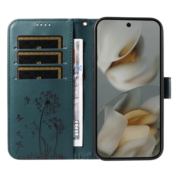 For Google Pixel 10 Pro XL 5G Global Dandelion Embossed Pattern Flip Leather Phone Case(Blue) - Google Cases by buy2fix | Online Shopping UK | buy2fix