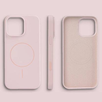 For iPhone 16 Pro Max Liquid Silicone Magsafe Phone Case with AI Camera Control Button(Pink) - iPhone 16 Pro Max Cases by buy2fix | Online Shopping UK | buy2fix