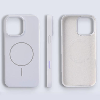 For iPhone 16 Plus Liquid Silicone Magsafe Phone Case with AI Camera Control Button(Grey) - iPhone 16 Plus Cases by buy2fix | Online Shopping UK | buy2fix
