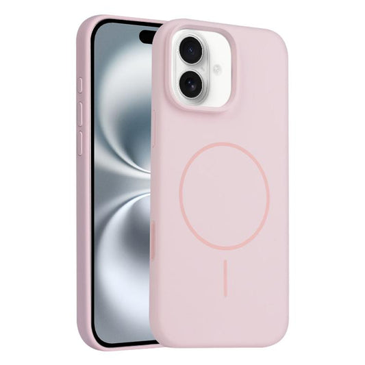 For iPhone 16 Liquid Silicone Magsafe Phone Case with AI Camera Control Button(Pink) - iPhone 16 Cases by buy2fix | Online Shopping UK | buy2fix