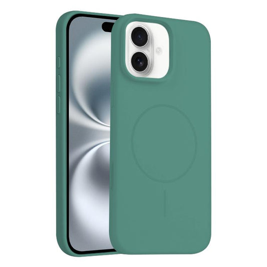 For iPhone 16 Liquid Silicone Magsafe Phone Case with AI Camera Control Button(Green) - iPhone 16 Cases by buy2fix | Online Shopping UK | buy2fix