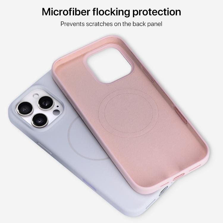 For iPhone 16 Plus Liquid Silicone Magsafe Phone Case with AI Camera Control Button(Grey) - iPhone 16 Plus Cases by buy2fix | Online Shopping UK | buy2fix