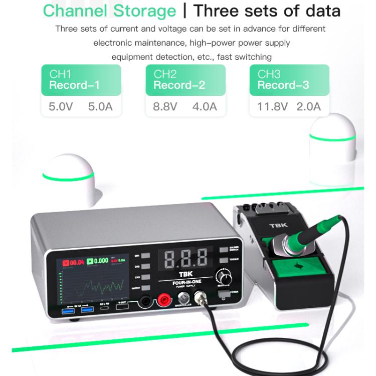 TBK-219 20V / 5A All-purpose Integrated Workstation Power Supply with C210 Soldering Iron, Plug:EU Plug - Electric Soldering Iron by TBK | Online Shopping UK | buy2fix