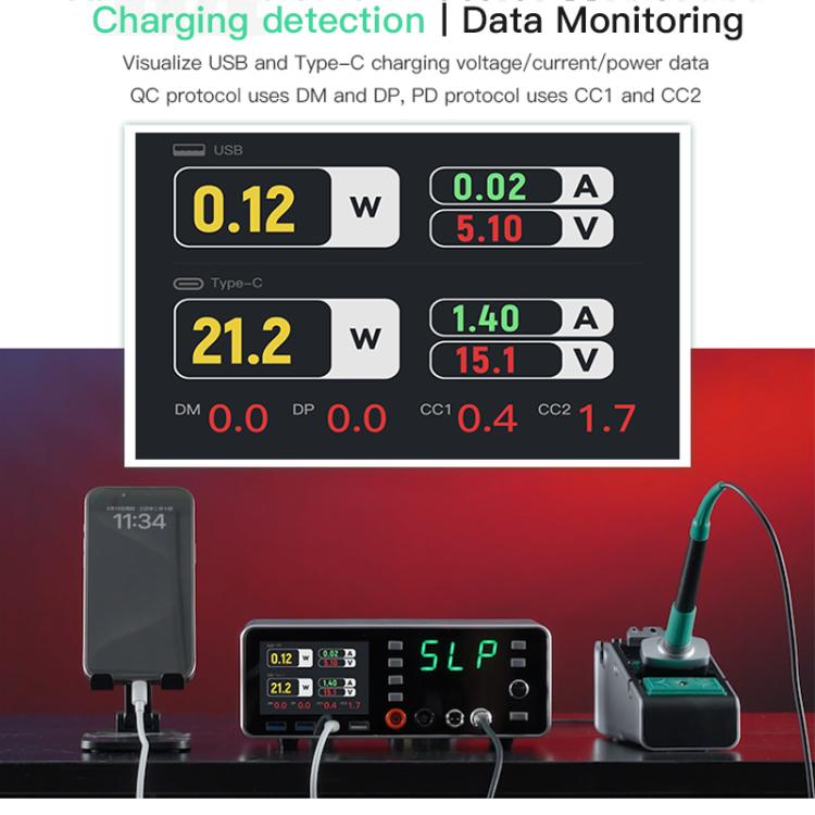 TBK-219 20V / 5A All-purpose Integrated Workstation Power Supply with C210 Soldering Iron, Plug:EU Plug - Electric Soldering Iron by TBK | Online Shopping UK | buy2fix