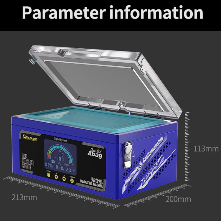 Mechanic Gan-03 Abag 8-inch Airbag Laminating Machine, Plug:EU Plug - Laminator Machine by MECHANIC | Online Shopping UK | buy2fix