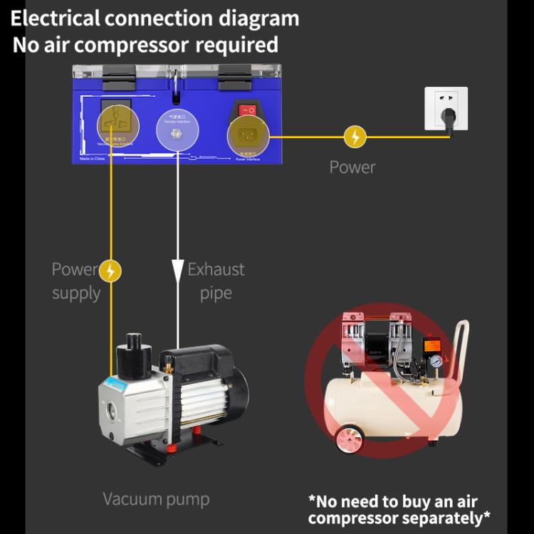 Mechanic Gan-03 Abag 8-inch Airbag Laminating Machine, Plug:US Plug - Laminator Machine by MECHANIC | Online Shopping UK | buy2fix