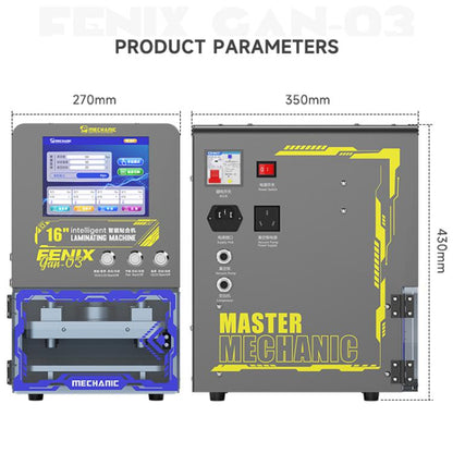 Mechanic GAN-03 Fenix 16-inch Intelligent Laminating Machine, Plug:EU Plug - Laminator Machine by MECHANIC | Online Shopping UK | buy2fix