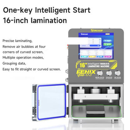 Mechanic GAN-03 Fenix 16-inch Intelligent Laminating Machine, Plug:EU Plug - Laminator Machine by MECHANIC | Online Shopping UK | buy2fix