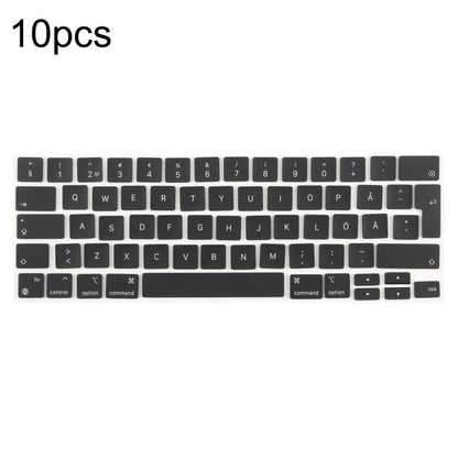 For MacBook A2251 A2289 A2238 A2338 10pcs UK Big Enter Version Keycaps, Language:Sweden - Keyboard by buy2fix | Online Shopping UK | buy2fix