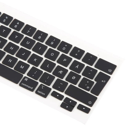 For MacBook A2251 A2289 A2238 A2338 10pcs UK Big Enter Version Keycaps, Language:Denmark - Keyboard by buy2fix | Online Shopping UK | buy2fix