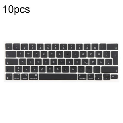 For MacBook A2251 A2289 A2238 A2338 10pcs UK Big Enter Version Keycaps, Language:German - Keyboard by buy2fix | Online Shopping UK | buy2fix