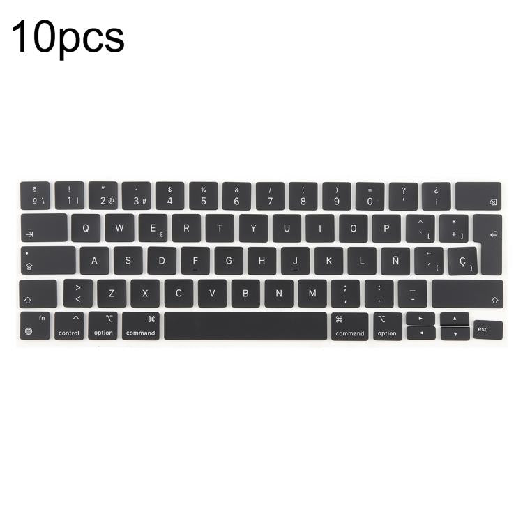 For MacBook A2251 A2289 A2238 A2338 10pcs UK Big Enter Version Keycaps, Language:Spain - Keyboard by buy2fix | Online Shopping UK | buy2fix