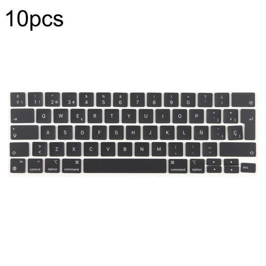 For MacBook A2251 A2289 A2238 A2338 10pcs UK Big Enter Version Keycaps, Language:Spain - Keyboard by buy2fix | Online Shopping UK | buy2fix