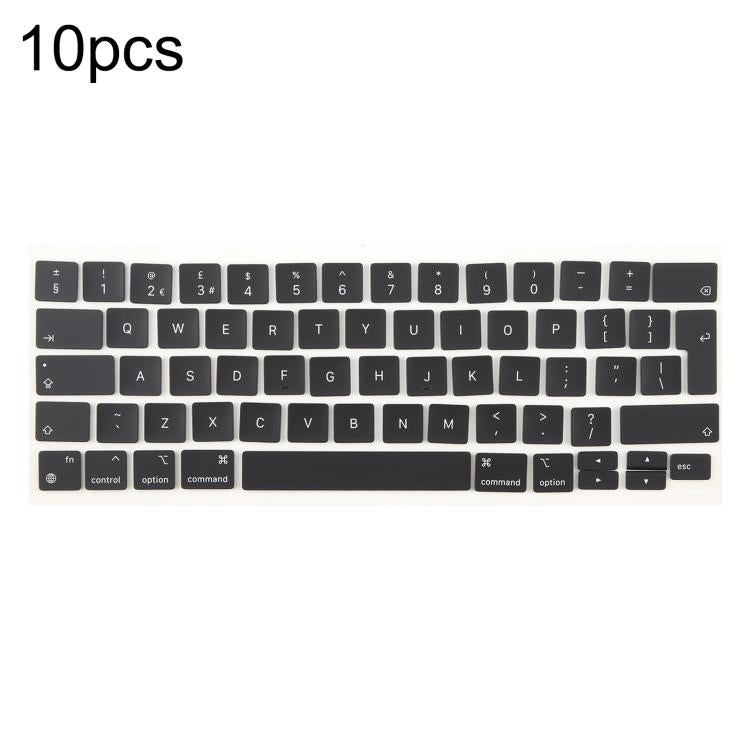 For MacBook A2251 A2289 A2238 A2338 10pcs UK Big Enter Version Keycaps, Language:English - Keyboard by buy2fix | Online Shopping UK | buy2fix