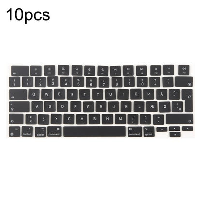 For MacBook A2681 A2941 A3113  A3114 10pcs UK Big Enter Version Keycaps, Language:Denmark - Keyboard by buy2fix | Online Shopping UK | buy2fix