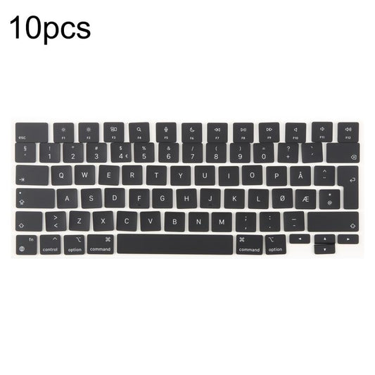 For MacBook A2681 A2941 A3113  A3114 10pcs UK Big Enter Version Keycaps, Language:Norway - Keyboard by buy2fix | Online Shopping UK | buy2fix