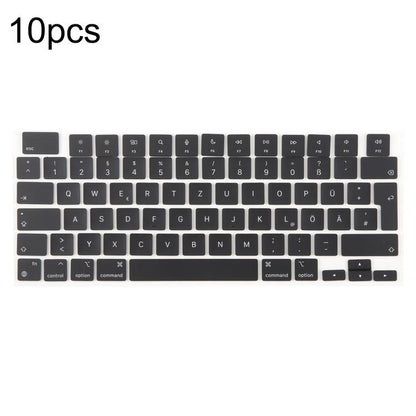 For MacBook A2442 A2485 A2779 A2780 A2991 A2992 A2918 10pcs UK Big Enter Version Keycaps, Language:German - Keyboard by buy2fix | Online Shopping UK | buy2fix