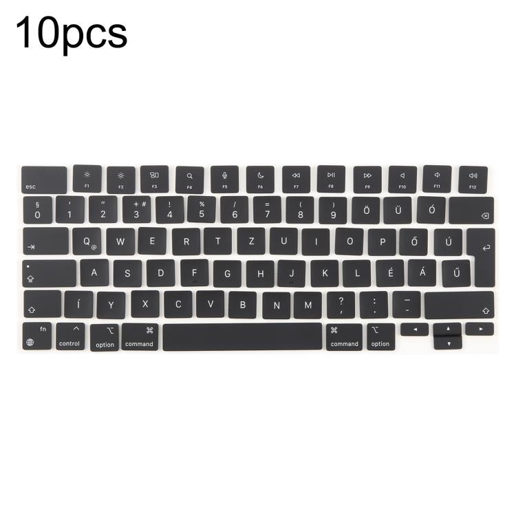 For MacBook A2442 A2485 A2779 A2780 A2991 A2992 A2918 10pcs UK Big Enter Version Keycaps, Language:Hungary - Keyboard by buy2fix | Online Shopping UK | buy2fix