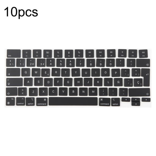 For MacBook A2442 A2485 A2779 A2780 A2991 A2992 A2918 10pcs UK Big Enter Version Keycaps, Language:Spain