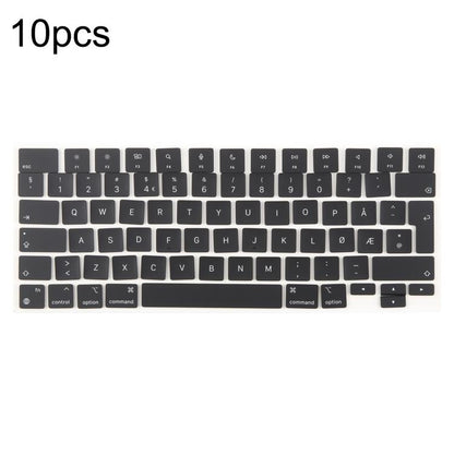 For MacBook A2442 A2485 A2779 A2780 A2991 A2992 A2918 10pcs UK Big Enter Version Keycaps, Language:Norway - Keyboard by buy2fix | Online Shopping UK | buy2fix