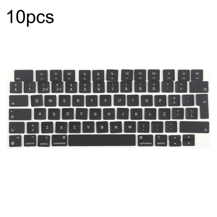 For MacBook A2442 A2485 A2779 A2780 A2991 A2992 A2918 10pcs UK Big Enter Version Keycaps, Language:Portugal - Keyboard by buy2fix | Online Shopping UK | buy2fix