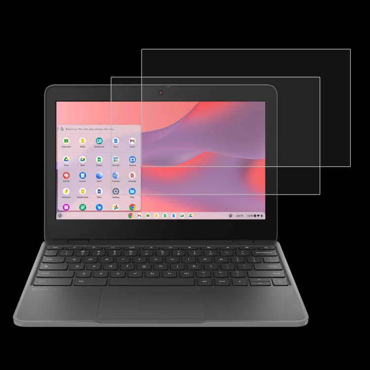 For Lenovo Chromebook 100e 11.6 2pcs 9H 0.3mm Explosion-proof Tempered Glass Film - Screen Protection Film by buy2fix | Online Shopping UK | buy2fix