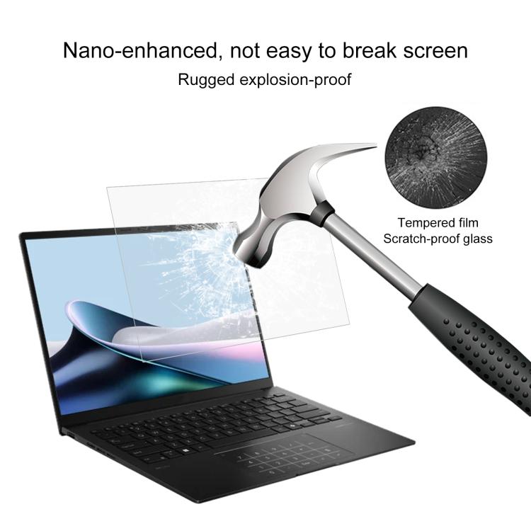 For ASUS Zenbook 14 OLED / UX3405MA 14 9H 0.3mm Explosion-proof Tempered Glass Film - Screen Protection Film by buy2fix | Online Shopping UK | buy2fix