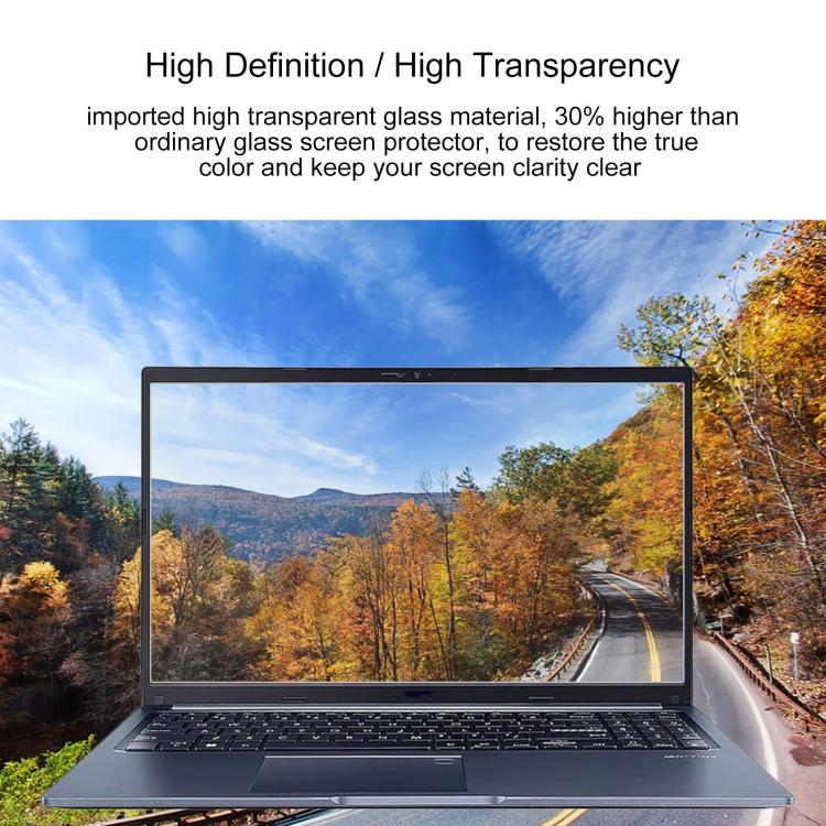 For ASUS Vivobook 15 M1502YA 15.6 9H 0.3mm Explosion-proof Tempered Glass Film - Screen Protection Film by buy2fix | Online Shopping UK | buy2fix