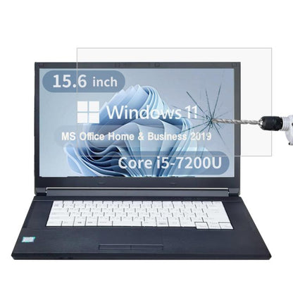For Fujitsu LIFEBOOK A577 15.6 9H 0.3mm Explosion-proof Tempered Glass Film - Screen Protection Film by buy2fix | Online Shopping UK | buy2fix