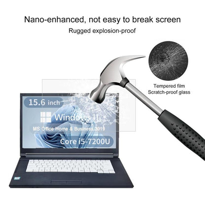 For Fujitsu LIFEBOOK A577 15.6 9H 0.3mm Explosion-proof Tempered Glass Film - Screen Protection Film by buy2fix | Online Shopping UK | buy2fix
