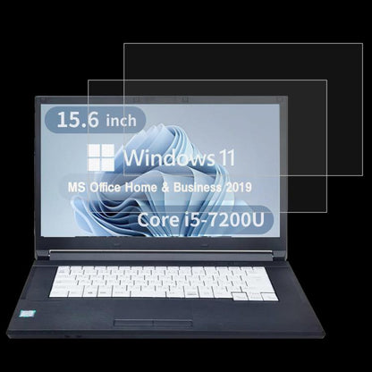 For Fujitsu LIFEBOOK A577 15.6 2pcs 9H 0.3mm Explosion-proof Tempered Glass Film - Screen Protection Film by buy2fix | Online Shopping UK | buy2fix