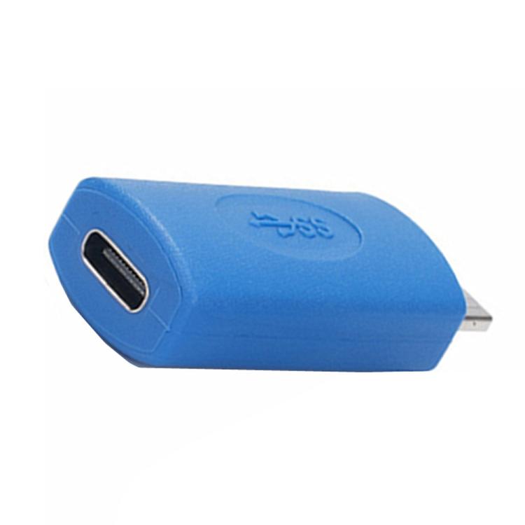 USB3.0 Mobile Hard Drive Computer Adapter, Model:Type-C Female to Micro USB Male(Blue) - OTG Adapter by buy2fix | Online Shopping UK | buy2fix