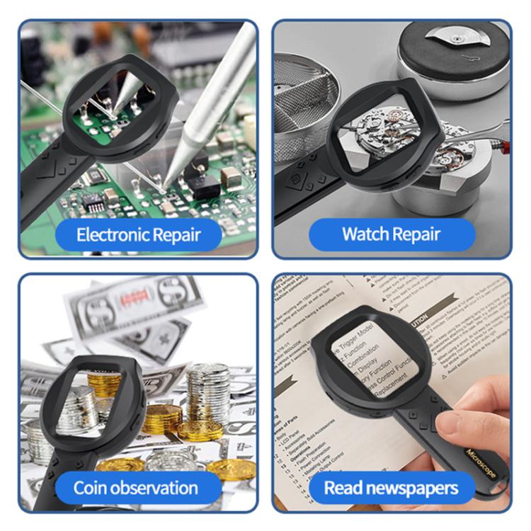 2.8 inch IPS Screen Industrial Handheld Digital Microscope(Black) - Digital Microscope by buy2fix | Online Shopping UK | buy2fix