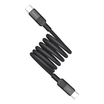 Momax Mag.Link Magnetic 60W USB-C / Type-C to USB-C / Type-C Data Cable, Length:1m(Black) - USB-C & Type-C Cable by MOMAX | Online Shopping UK | buy2fix