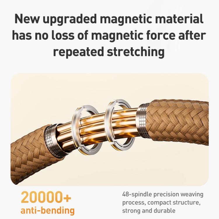 Momax Mag.Link Magnetic 60W USB-C / Type-C to USB-C / Type-C Data Cable, Length:1m(Gold) - USB-C & Type-C Cable by MOMAX | Online Shopping UK | buy2fix