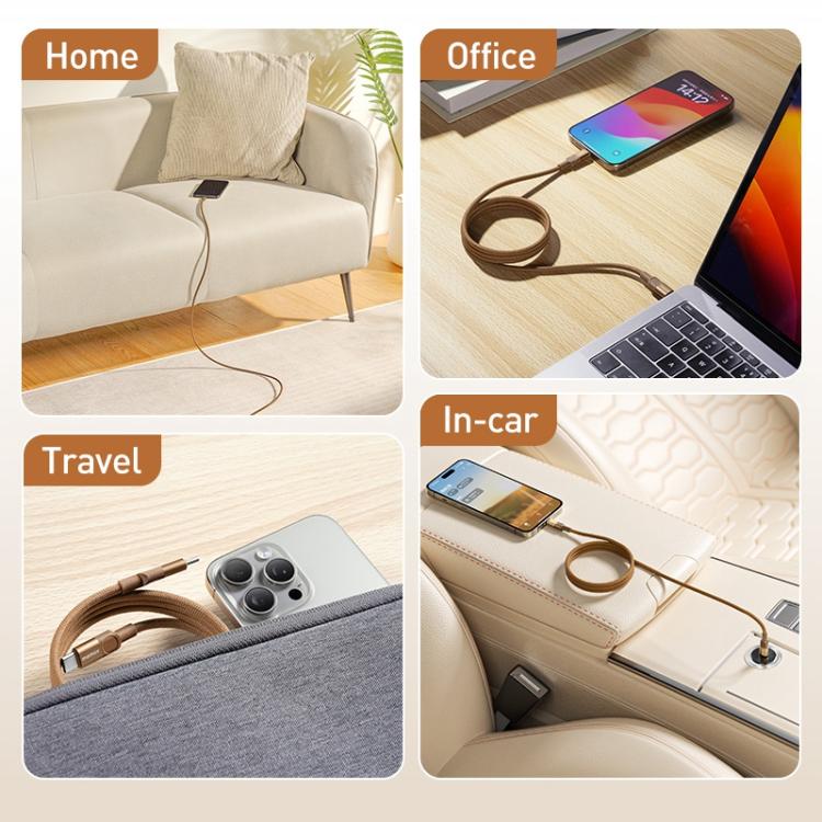 Momax Mag.Link Magnetic 60W USB-C / Type-C to USB-C / Type-C Data Cable, Length:1m(Gold) - USB-C & Type-C Cable by MOMAX | Online Shopping UK | buy2fix