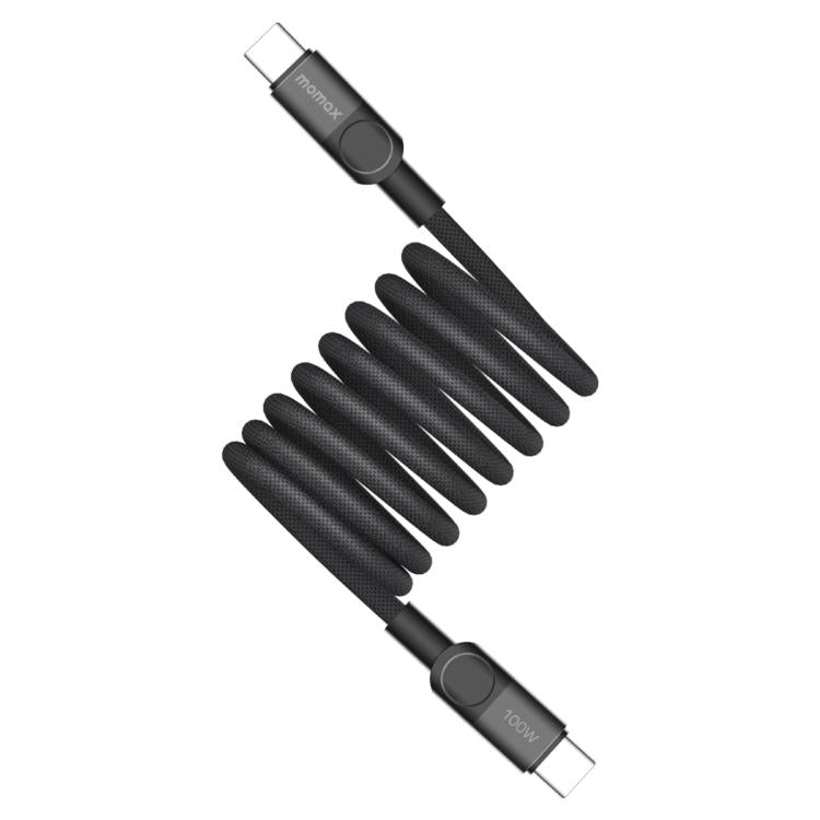 Momax Mag.Link Magnetic 100W USB-C / Type-C to USB-C / Type-C Data Cable, Length:2m(Black) - USB-C & Type-C Cable by MOMAX | Online Shopping UK | buy2fix