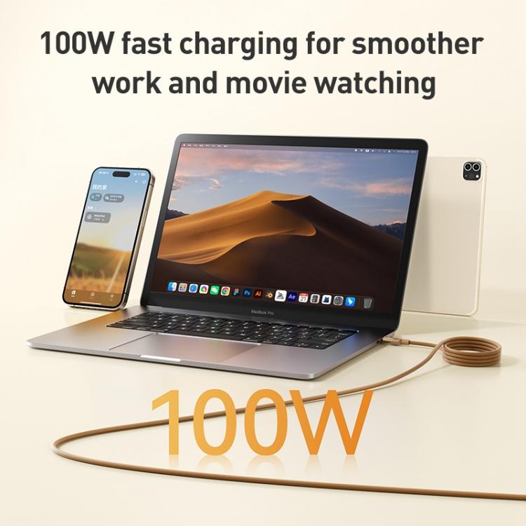 Momax Mag.Link Magnetic 100W USB-C / Type-C to USB-C / Type-C Data Cable, Length:2m(Black) - USB-C & Type-C Cable by MOMAX | Online Shopping UK | buy2fix