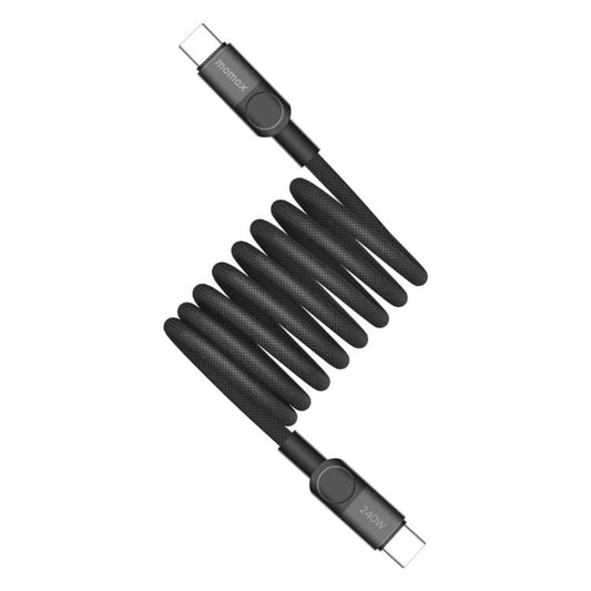 Momax Mag.Link Magnetic 240W USB-C / Type-C to USB-C / Type-C Data Cable, Length:2m(Black) - USB-C & Type-C Cable by MOMAX | Online Shopping UK | buy2fix